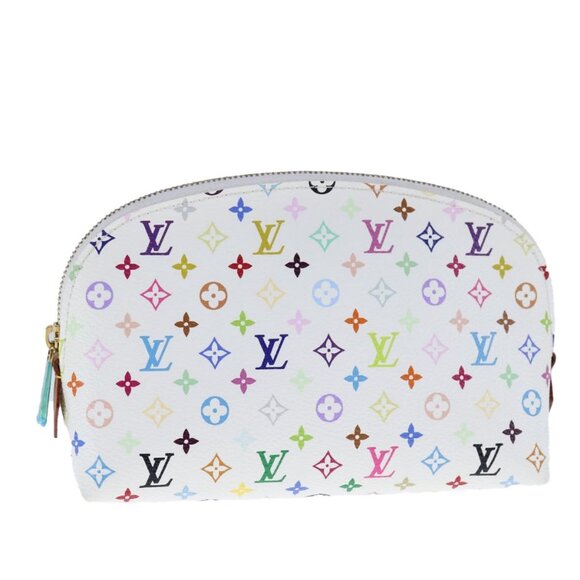 Louis Vuitton Handbags - LOUIS VUITTON Monogram Multicolor Pochette Cosmetic White M47354 LV Auth 107912A